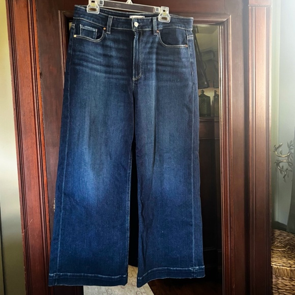 PAIGE Anessa High-Rise Crop Wide-Leg Jeans - Picture 3 of 4